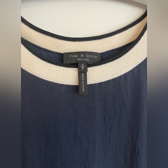 Rag & Bone Navy silk top, size S. - Picture 3 of 5
